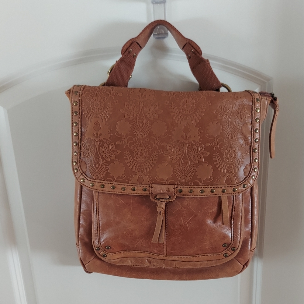 The Sak Leather Backpack Purse Large